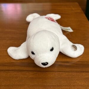 Vintage Disney White Plush Baby Seal “Living Seas Epcot”